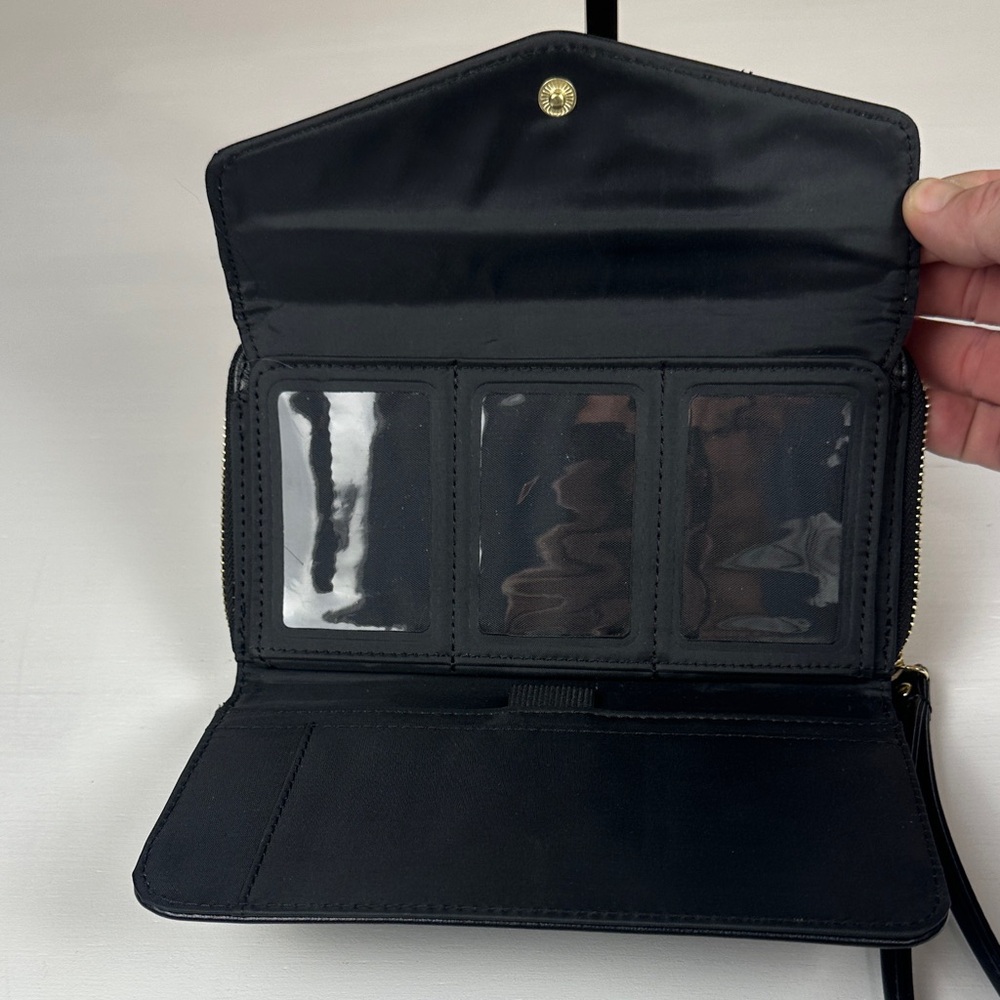 Elegant Black Quilted Women's Clutch